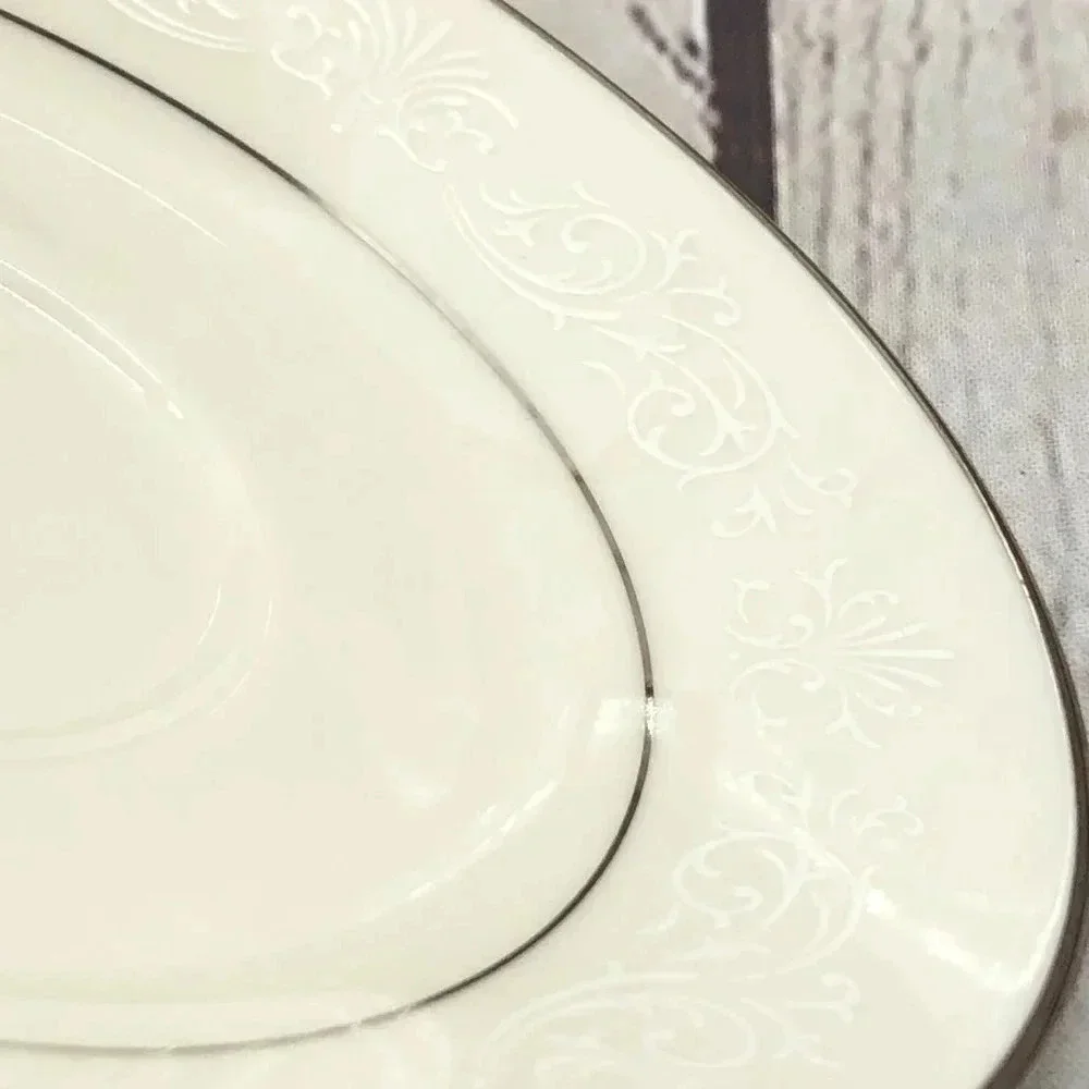 vtg Marseille by noritake Ivory China plate set salad, bread & butter, saucer